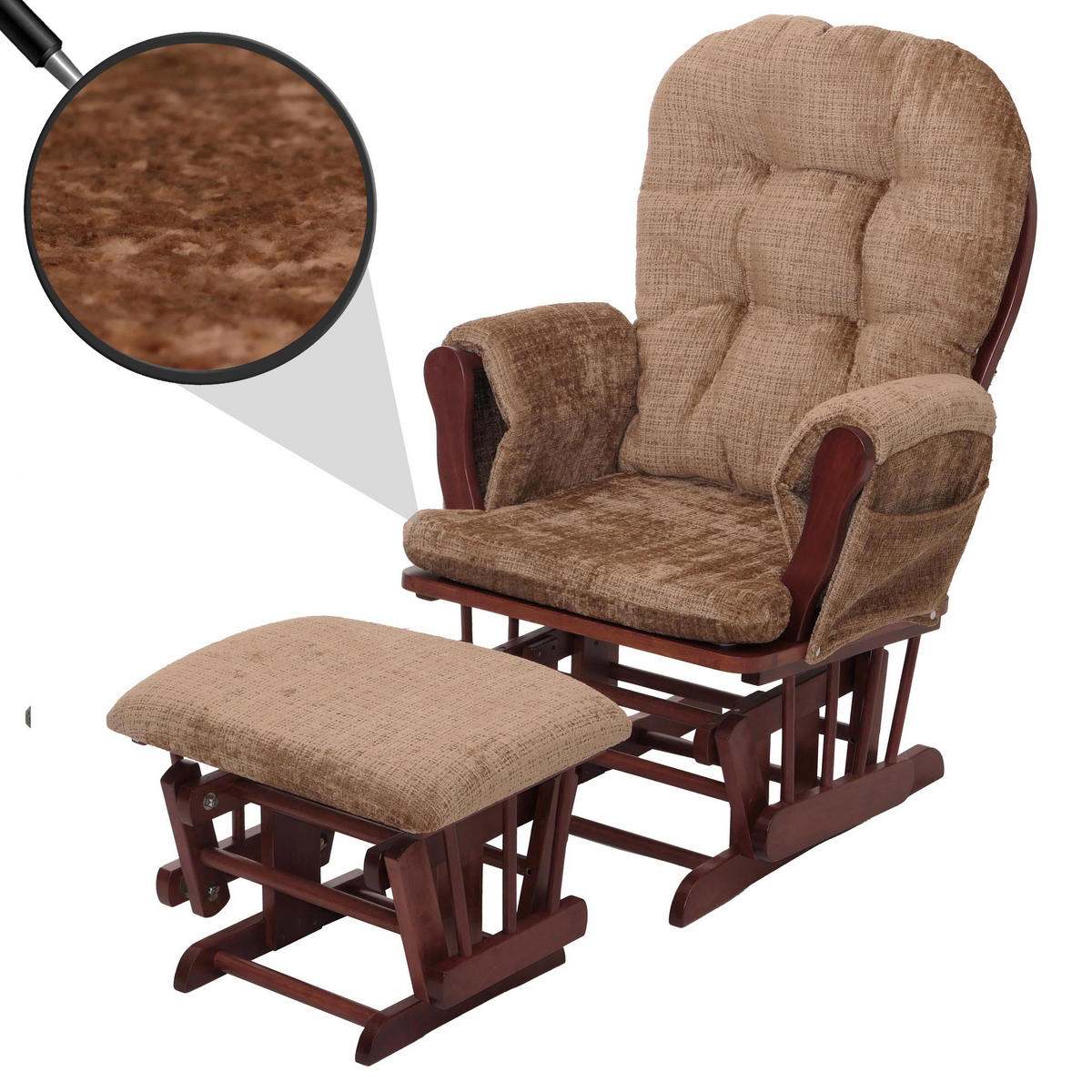 RELAXSESSEL Braun - Braun, Textil (75/100/71cm) - MCW