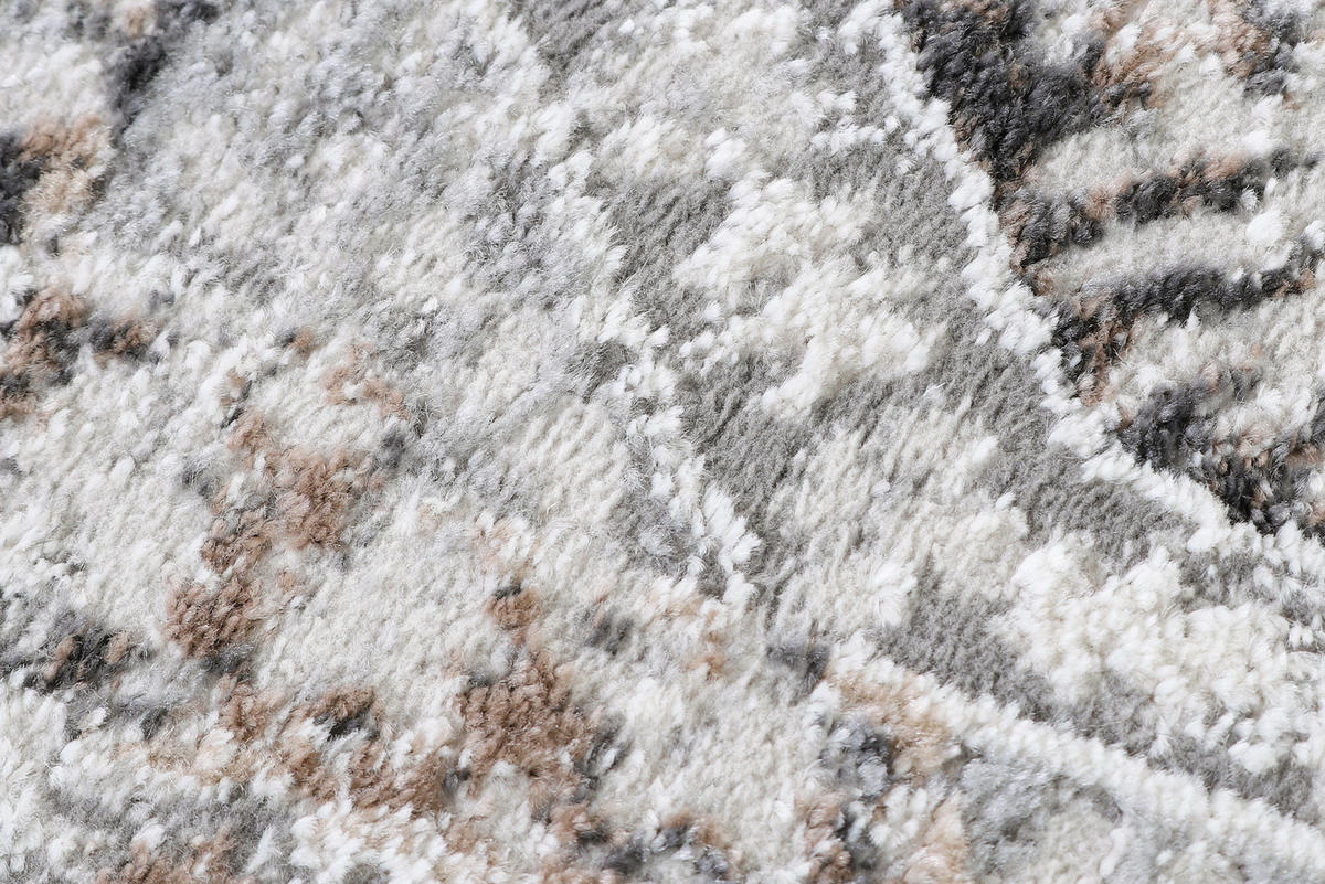TEPPICH VALLEY Grau Rund 120/120 cm - Grau, Textil (120/120cm) - Tapiso