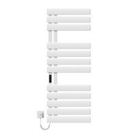 HEIZKÖRPER Elektrisch WLAN Thermostat Weiß - Weiß, Metall (50/130/11cm) - EMKE