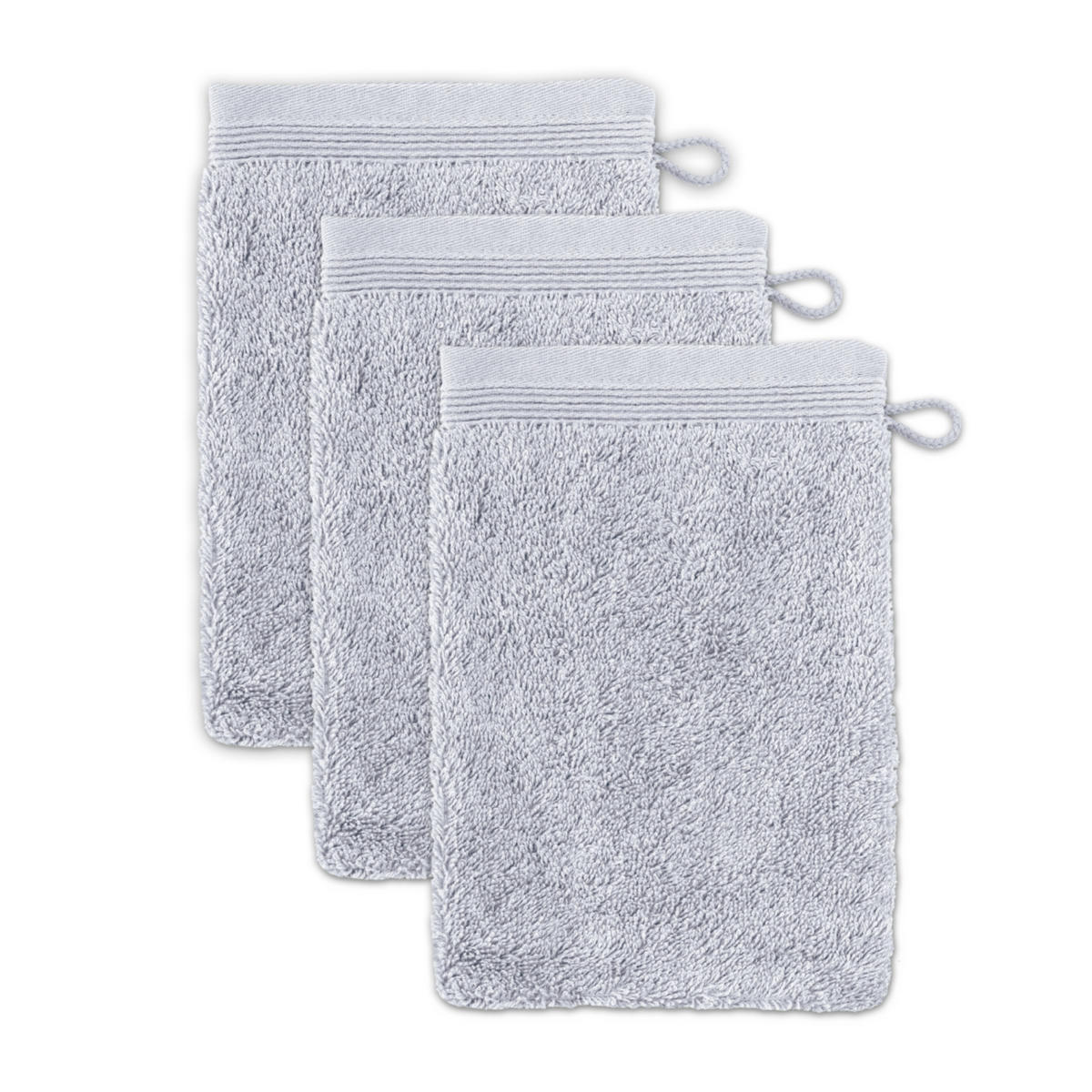 WASCHHANDSCHUH SUPERWUSCHEL 3ER PACK - Silberfarben, Textil (15/20cm) - MÖVE