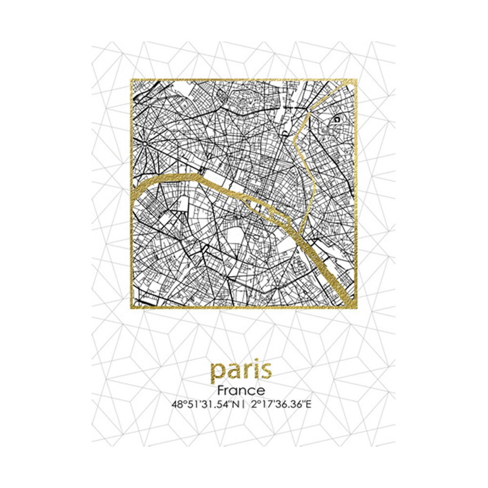 BILD Paris Weiß 45/1.8/60 cm Kunstoff - Weiß, Kunststoff (1.8/60cm) - Mondex