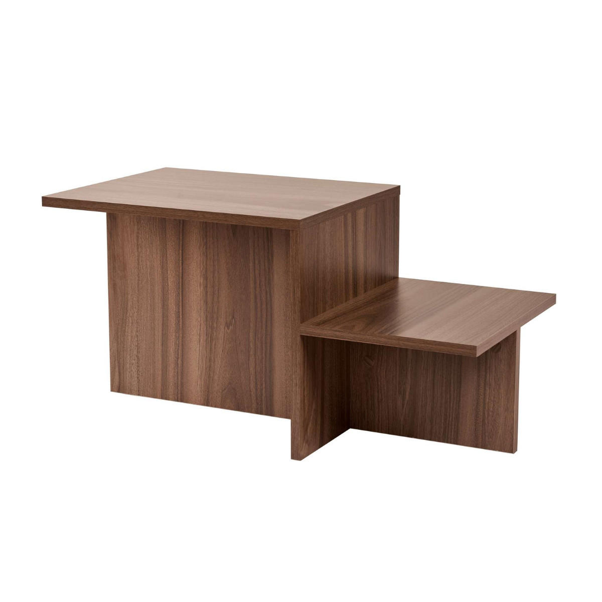 COUCHTISCH mit 2 Ebenen - harmony 77/40/40 cm - Naturfarben, Holzwerkstoff (77/40/40cm) - Calicosy