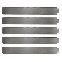 ZÁHONOVÁ OBRUBA Stříbrná 100 x 14 cm 20 metrů - stříbrná, kov (100/14/0.7cm) - OK-Living