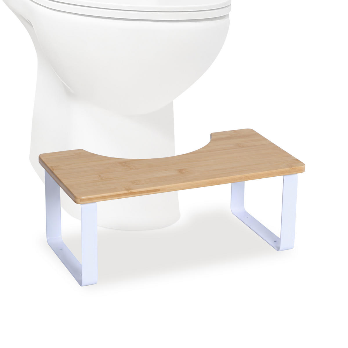 TOILETTENHOCKER - Multicolor, Holz/Kunststoff (44.5/18/23cm) - Relaxdays