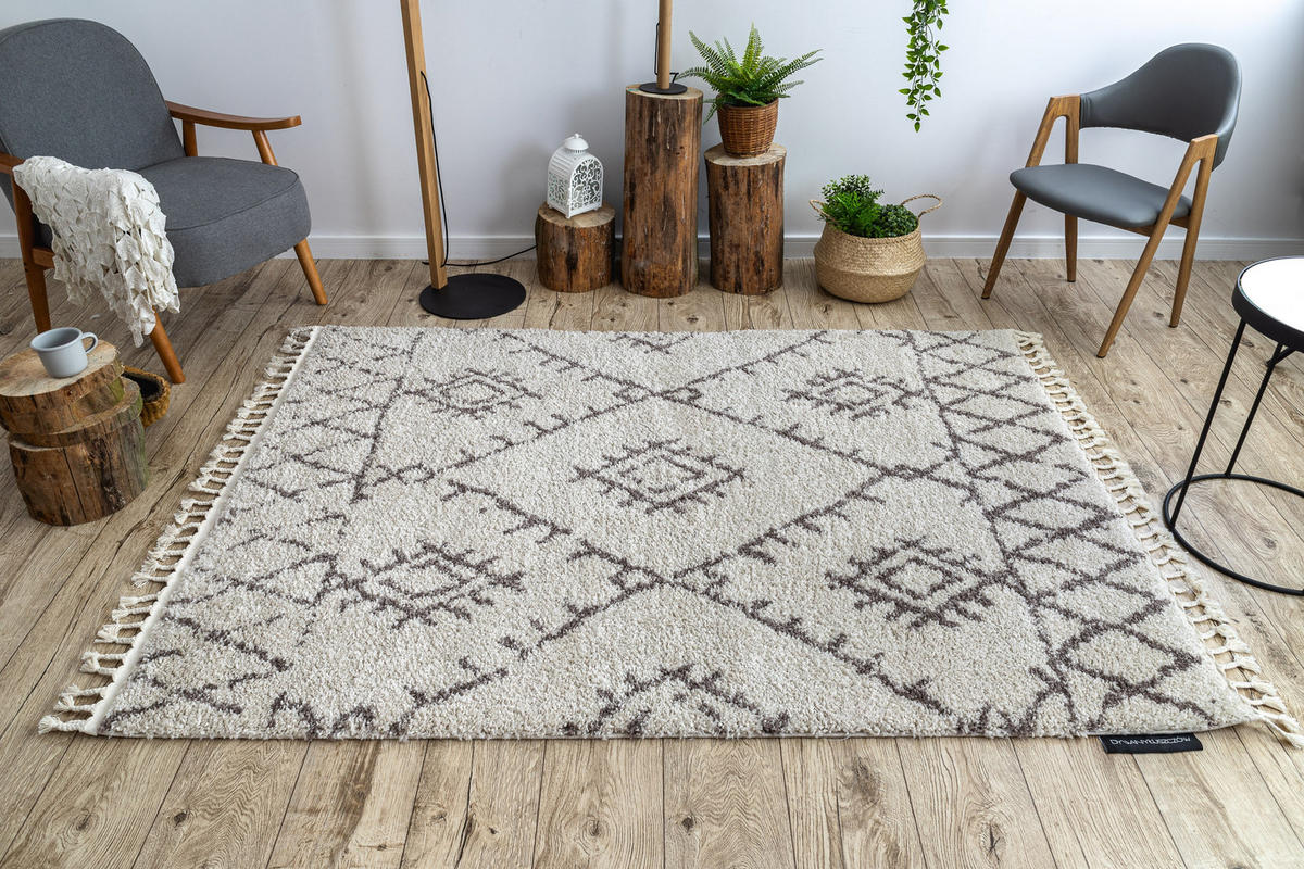 TEPPICH Berber 140/190 cm - Creme, Textil (140/190cm) - rugsX