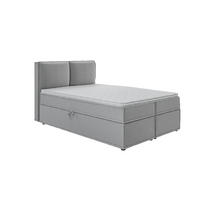 BOXBETT Eclipse 140/200 cm Grau Luxusmicrofaser - Schwarz/Grau, Holz/Kunststoff (140/200cm) - S-Style Möbel