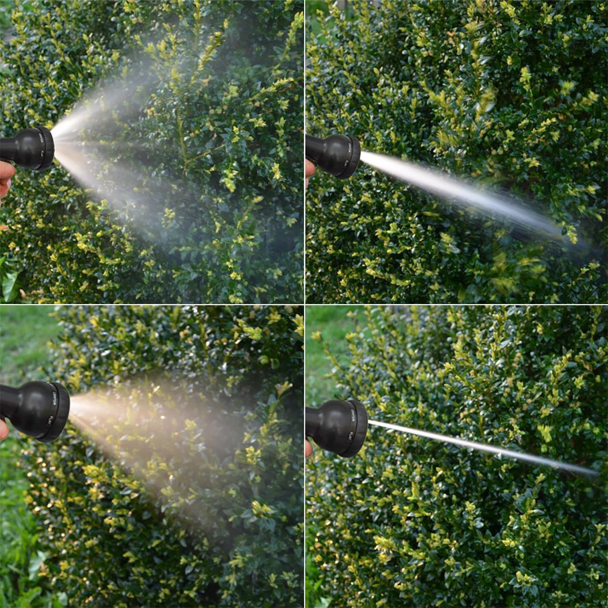 FLEX-GARTENSCHLAUCH 7m inkl. 7fach Multifunktions-Sprühkopf - Schwarz, Kunststoff (750cm) - eyepower