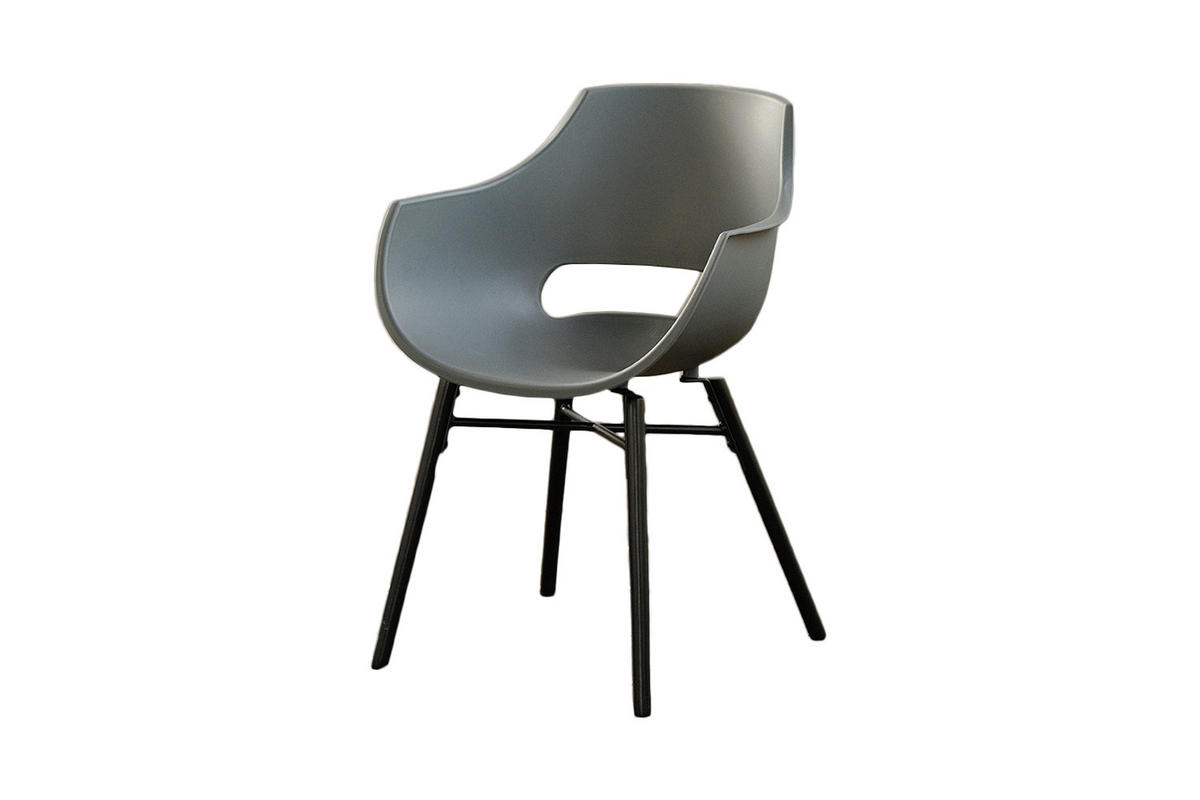 STUHL ZAJA Anthrazit Kunststoff - Anthrazit, Kunststoff (57/82/59cm) - KAWOLA