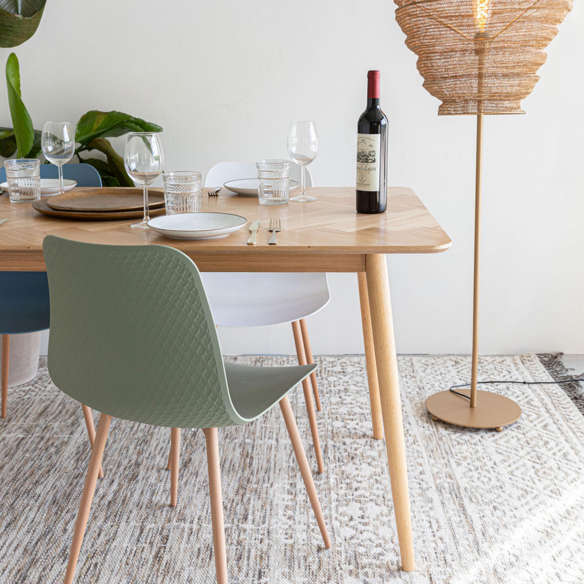 ESSTISCH - Klares Holz - Eschefarben, Holz (160/80/75cm) - Drawer