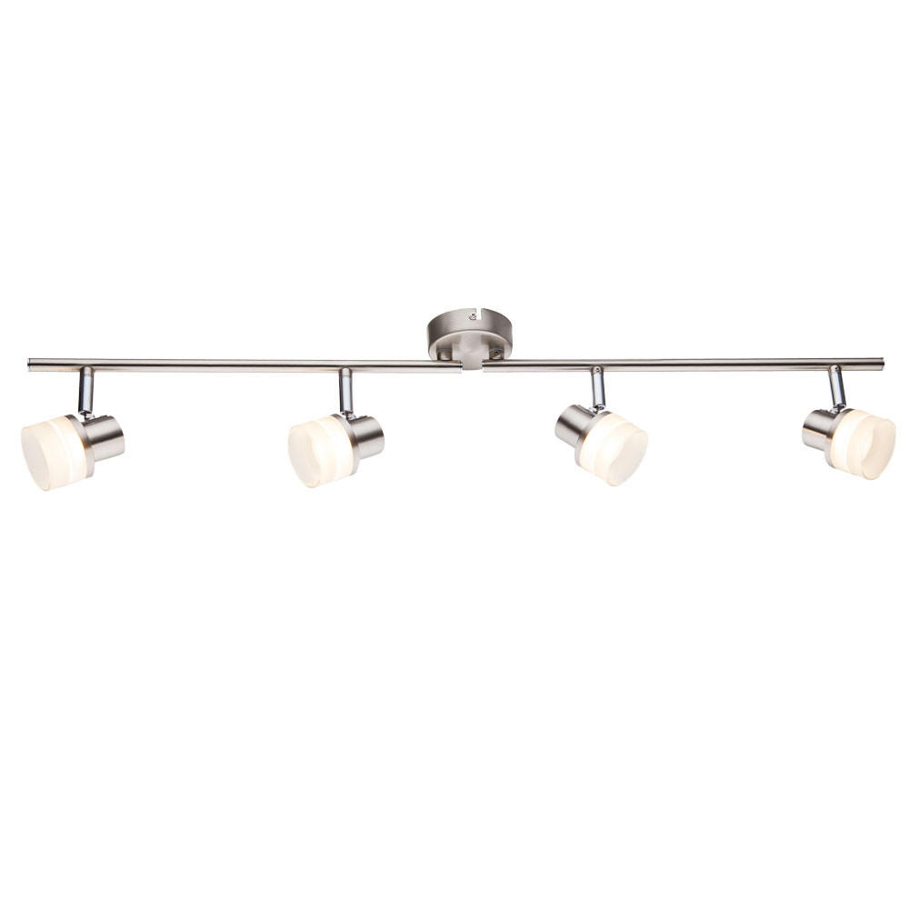 LED DECKENLEUCHTE FRISO Silber Chrom - Silberfarben, Metall (80/8/13.9cm) - Globo Lighting