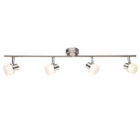 LED DECKENLEUCHTE FRISO Silber Chrom - Silberfarben, Metall (80/8/13.9cm) - Globo Lighting