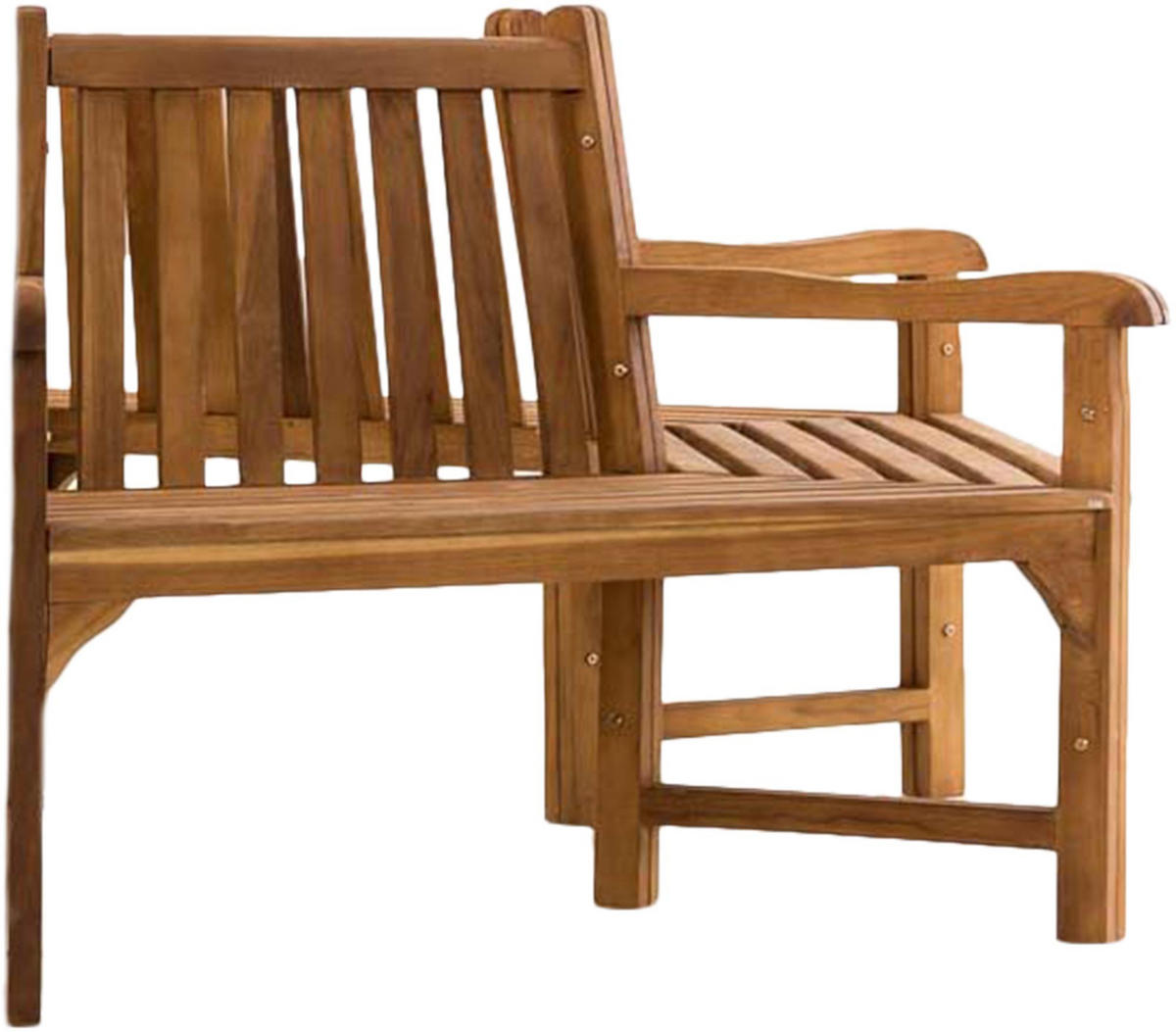 GARTENBANK 250/125 cm Holz teak - Teakfarben, Holz (250/93/125cm) - CLP