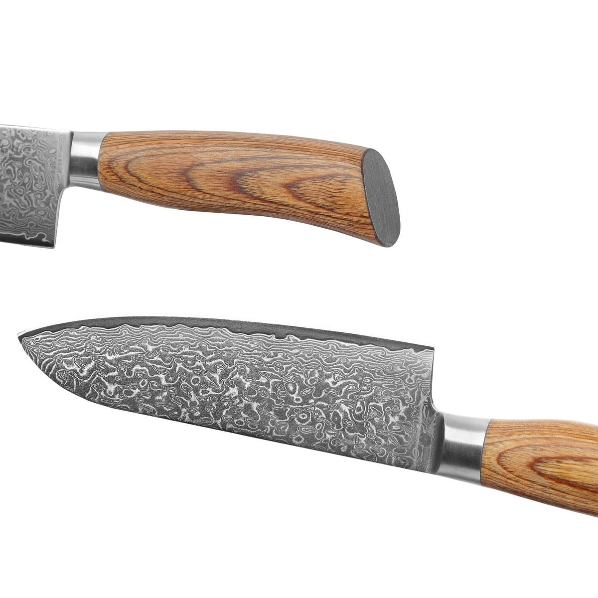 MESSERSET 4-TEILIG 8–17 cm - Braun, Holz/Metall - Wakoli