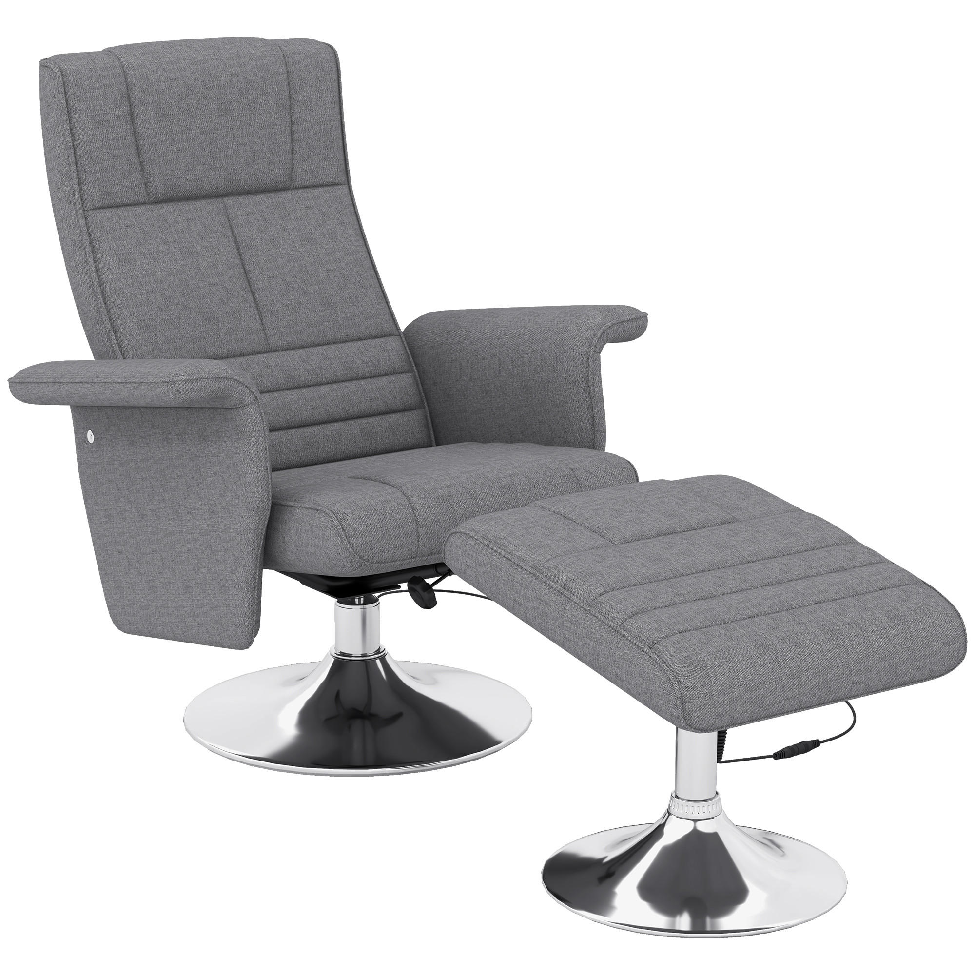 RELAXSESSEL, Fernsehsessel, Dunkelgrau - Dunkelgrau, Kunststoff (95/88/78cm) - HOMCOM