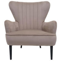 LOUNGE-SESSEL taupe - Taupe, Textil (75/87/75cm) - MCW
