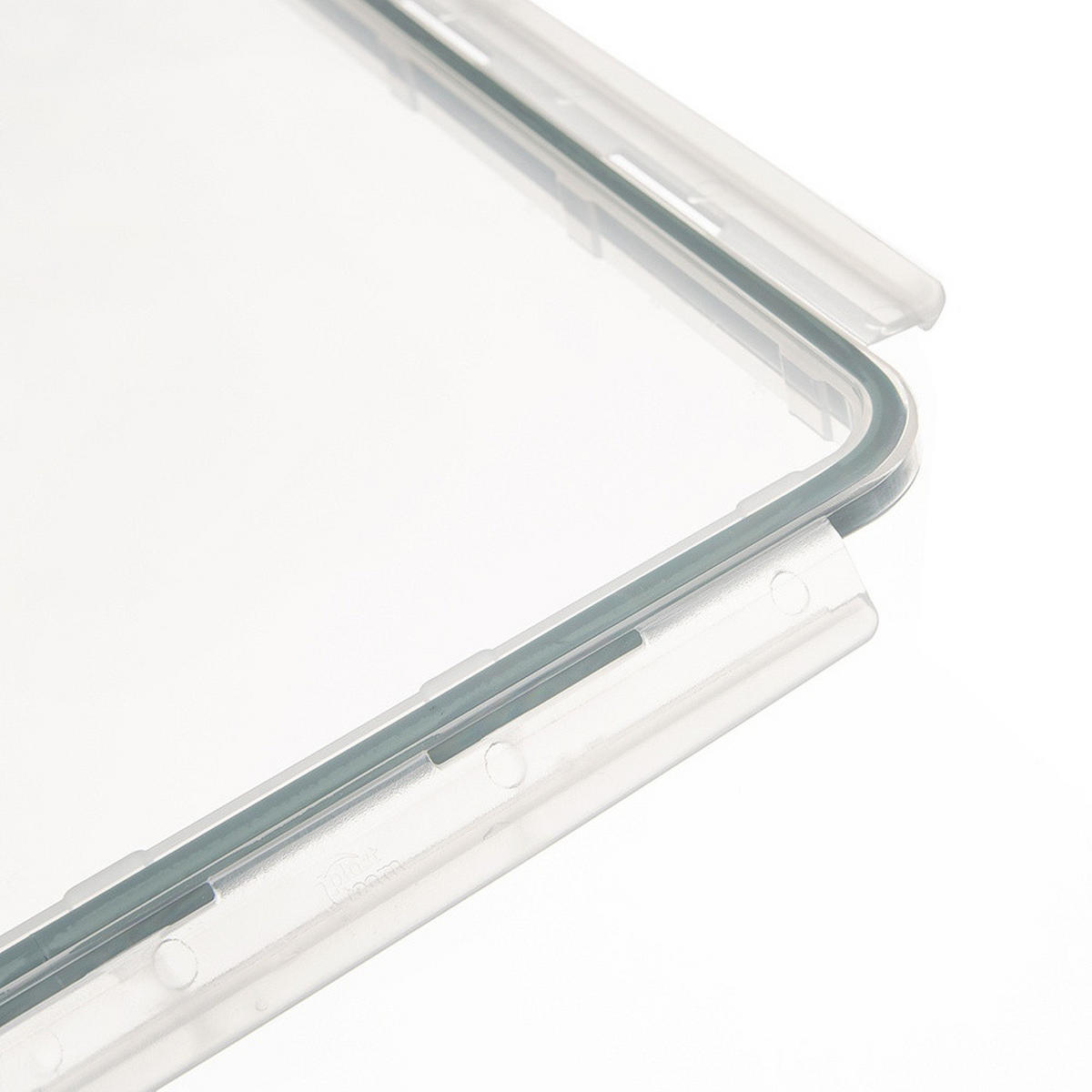 LEBENSMITTELBEHÄLTER flach 900 ml Transparent - Transparent, Kunststoff (21.5/4/21.5cm) - Orion 