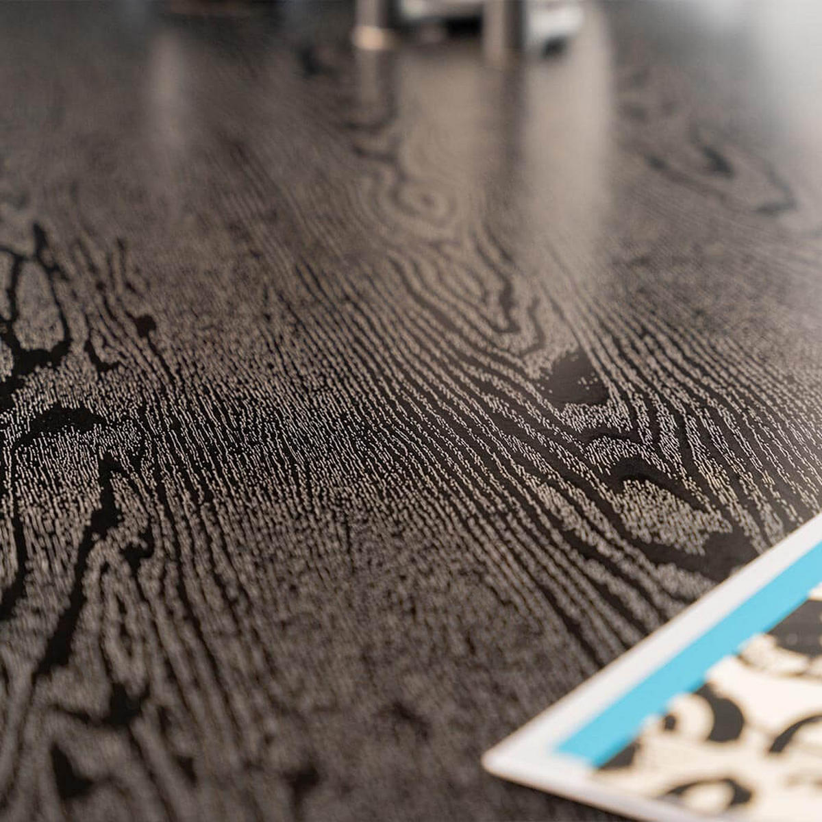 ESSTISCH Eckig AVENCIA inkl. U-Fuß - 240 x 120 cm Dark Oak - Schwarz, Holz (240/120/4cm) - Home Deluxe