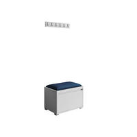 MOBILIER PENTRU HOL Grawis 60 III - argintiu/albastru, material plastic/compozit lemnos (64.5/45/34cm) - MIRJAN24