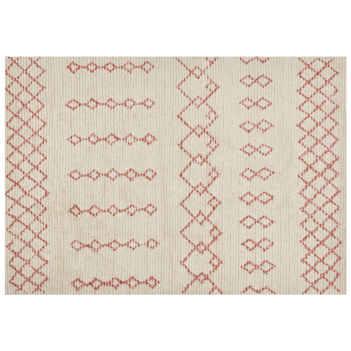 KURZFLOR-TEPPICH Buxar 230/160 cm - Beige, Textil (160/230cm) - Beliani