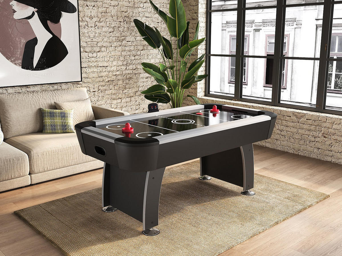 BILLARDTISCH - 184 cm x 96.5 cm - holz - schwarz Skyler - Schwarz, Holz (184/96.5cm) - Vente-Unique