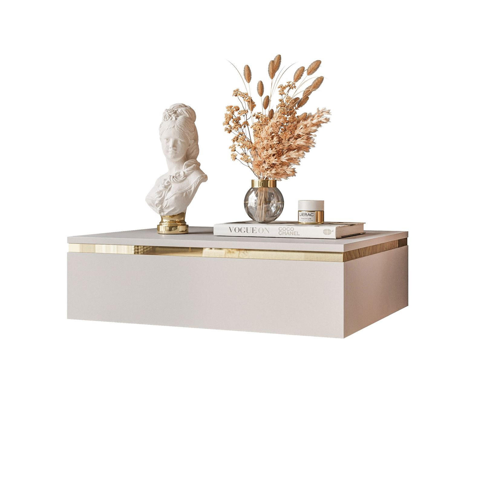 NACHTTISCH AURORA hängender schrank Kaschmir - Kaschmir, Holzwerkstoff (48/15/38cm) - Lookway