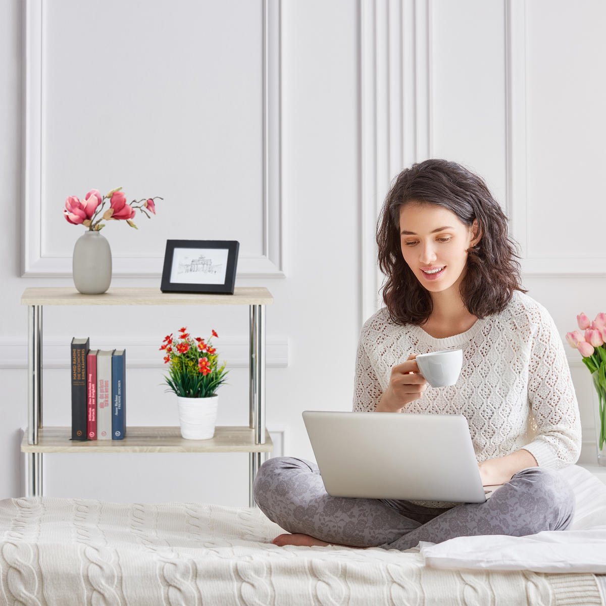 REGAL - Multicolor, Holzwerkstoff/Metall (60/76/30cm) - Relaxdays