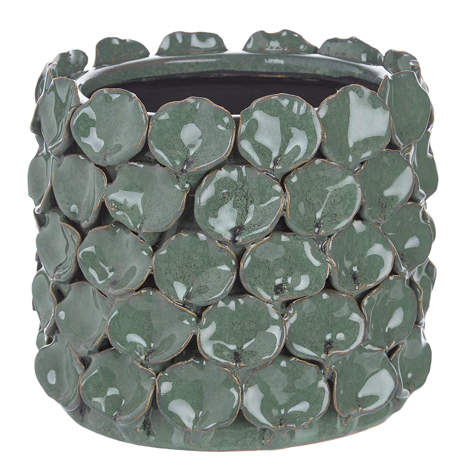 BLUMENTOPF Gaia - Grün, Keramik (15cm) - Butlers