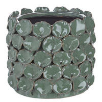 BLUMENTOPF Gaia - Grün, Keramik (15cm) - Butlers