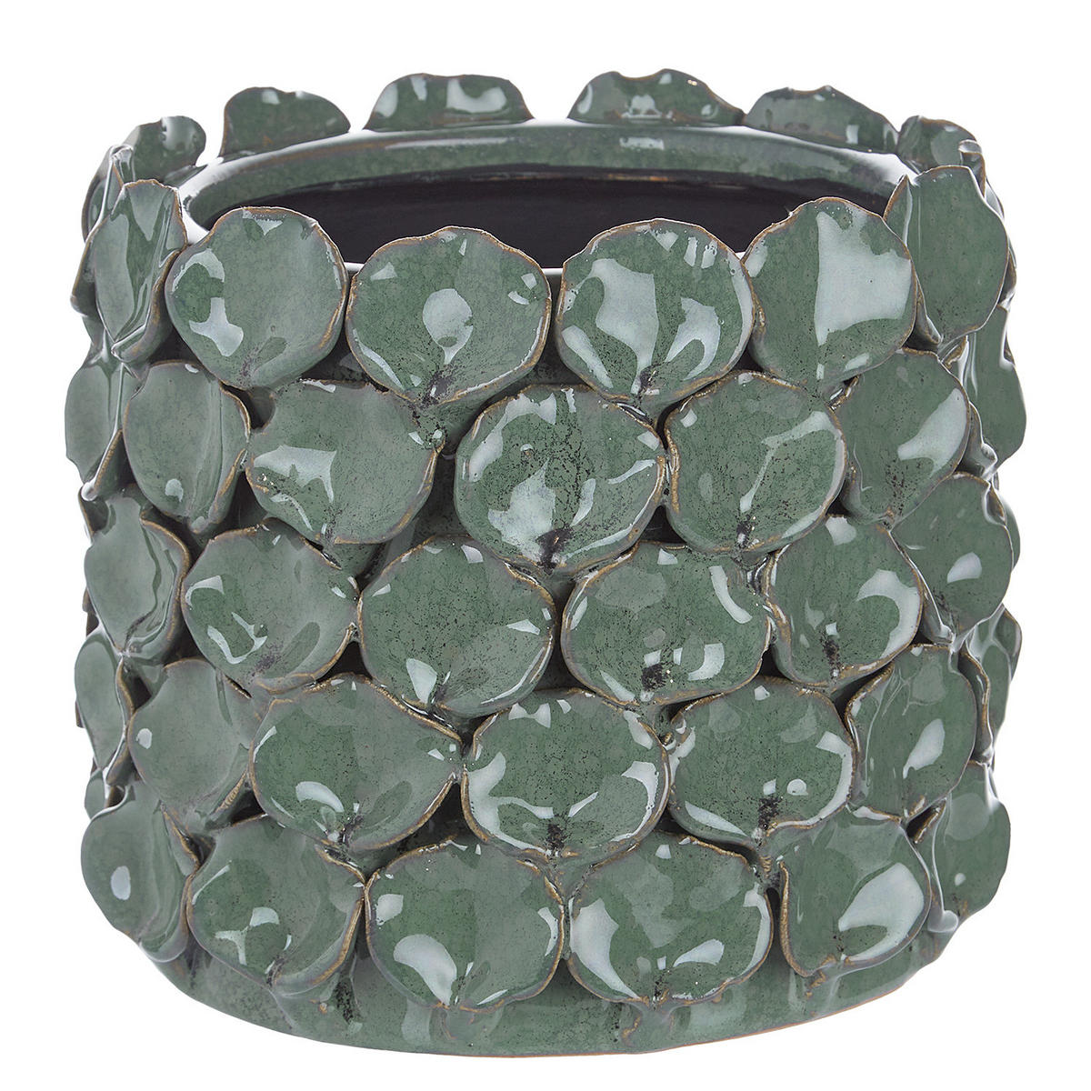 BLUMENTOPF Gaia - Grün, Keramik (15cm) - Butlers