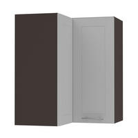 ECKHÄNGESCHRANK Kvantum W12/60 Dust Grey Matt / Lava Matt 60 / 60 / 72cm - Dunkelgrau/Grau, Holz/Holzwerkstoff (60/72/60cm) - Feldmann-Wohnen