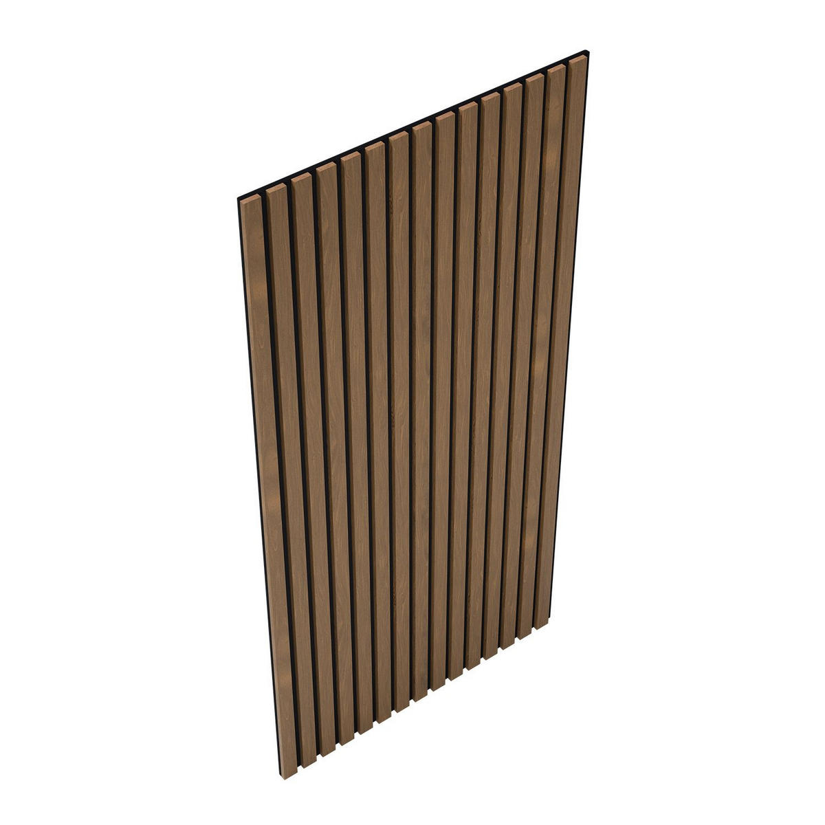 WANDPANEELE Akustik 120x60 cm Eiche Natur Dunkel (4er-Set) - Braun, Holz (60/120/1.8cm) - Juskys