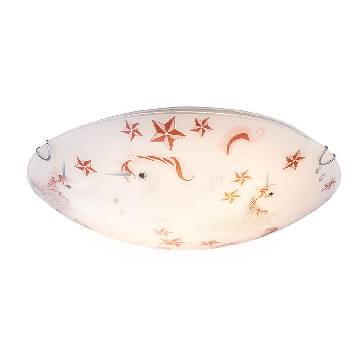 DECKENLEUCHTE Glas Metall Weiß - Weiß, Glas (40/40/10cm) - Globo Lighting