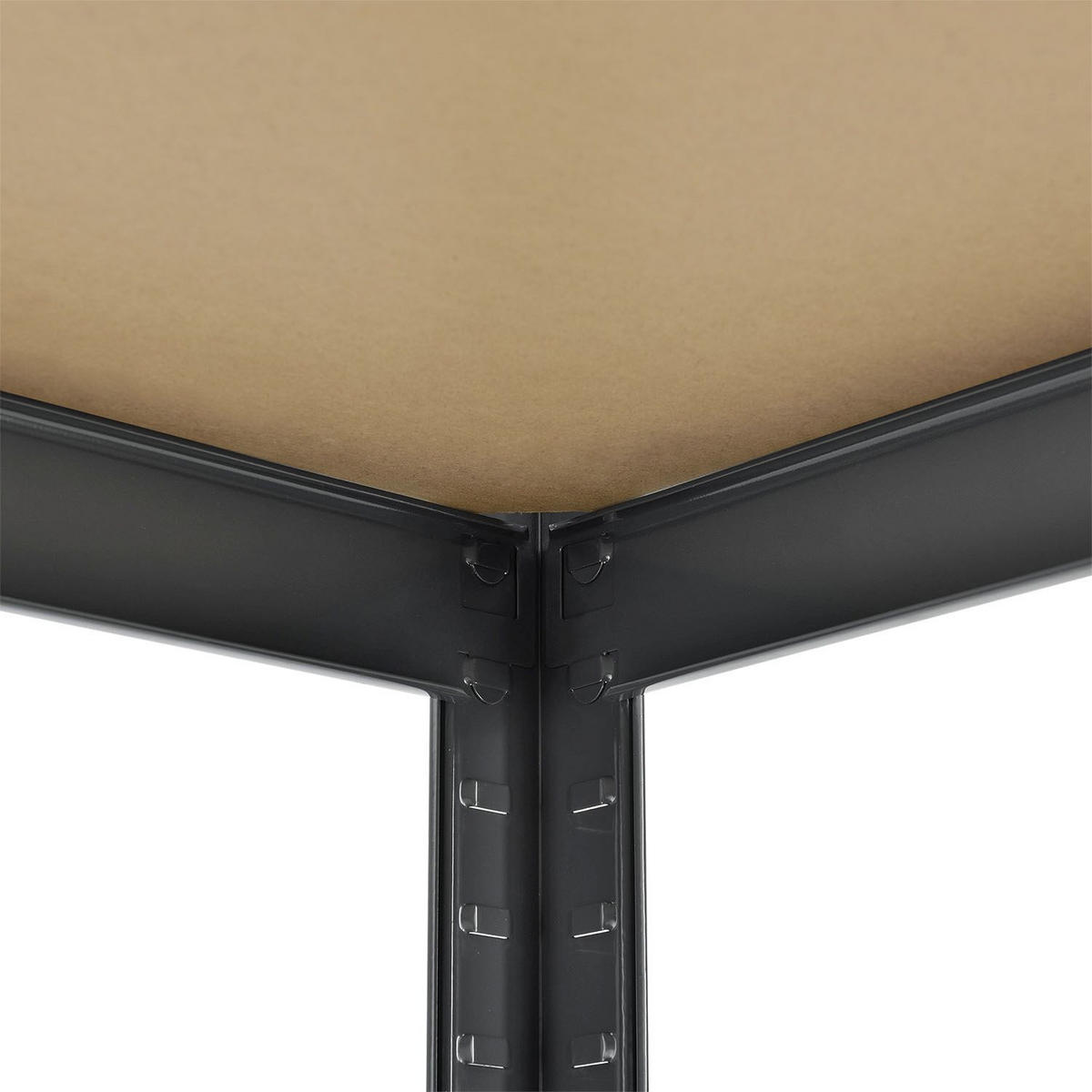 LAGERREGAL Basic grau 200x100x60 cm - Grau, Metall (100/200/60cm) - Juskys