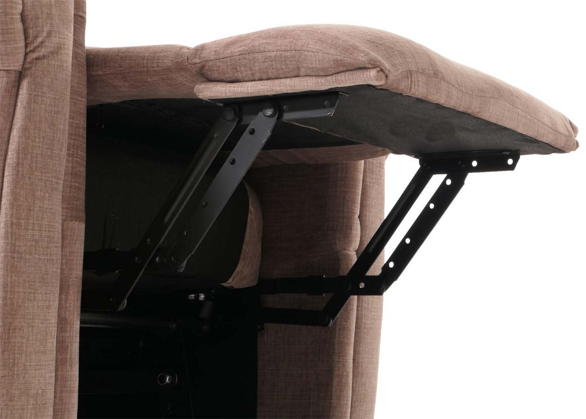 MASSAGESESSEL HxBxT 138x86x168cm Sitzhöhe 49cm Stoff 220g/m² Chenille Braun - Braun, Textil (86/138/168cm) - BERLINLODGE