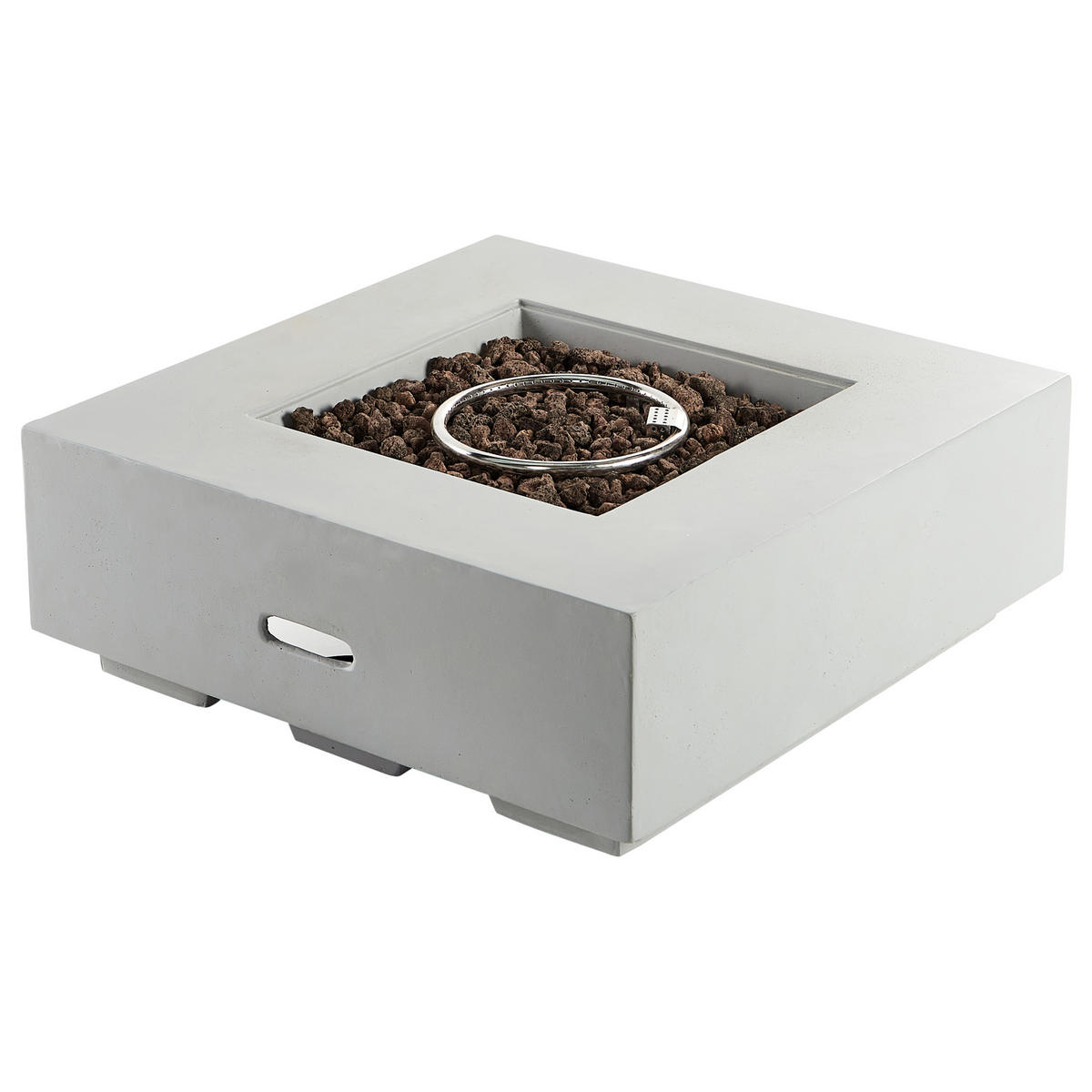 FEUERSTELLE Grau Hekla - Grau, Stein (88/32/88cm) - Beliani