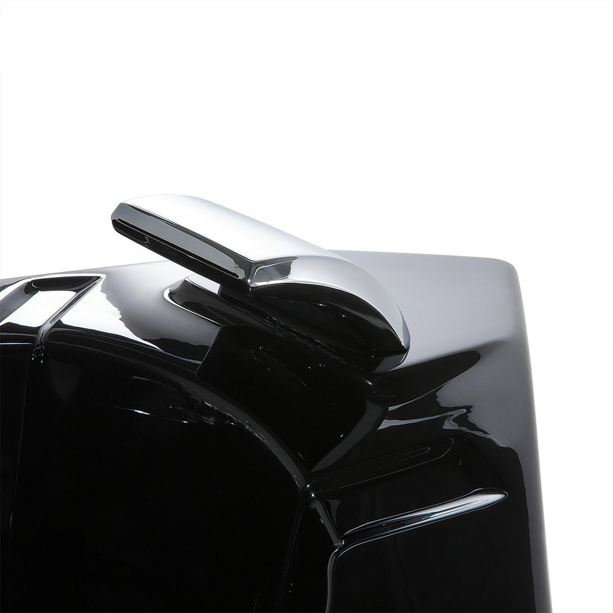 WHIRLPOOL-BADEWANNE mit LED 155x214x60 cm schwarz Martinica - Schwarz, Kunststoff (155/60/214cm) - Beliani