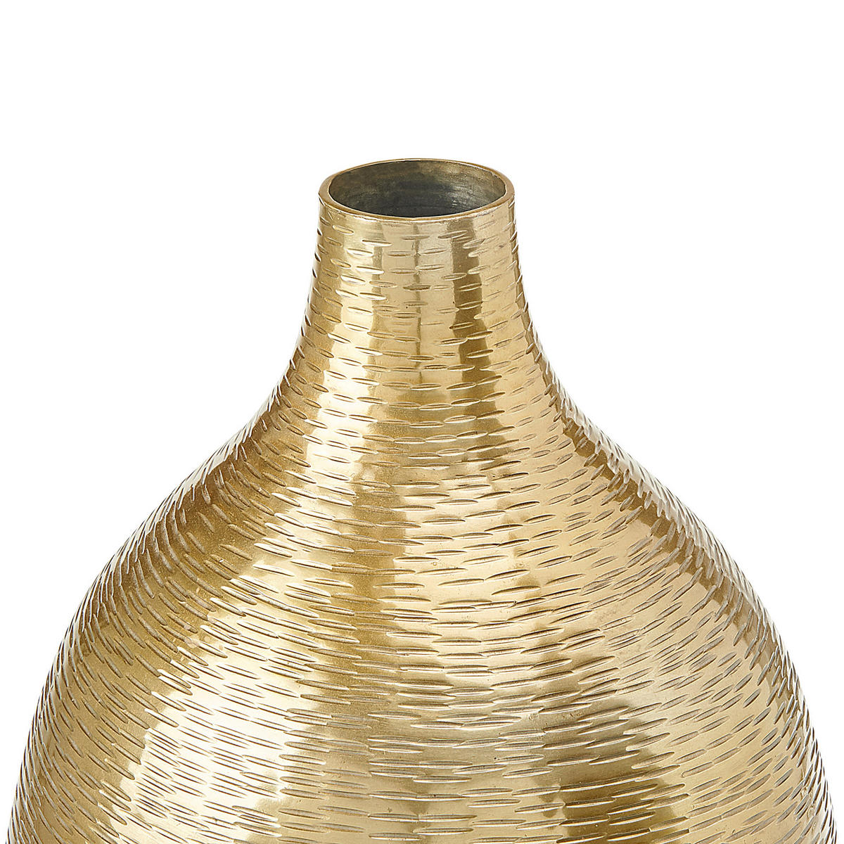 BLUMENVASE Aluminium gold Mohenjo - Goldfarben, Metall (35cm) - Beliani