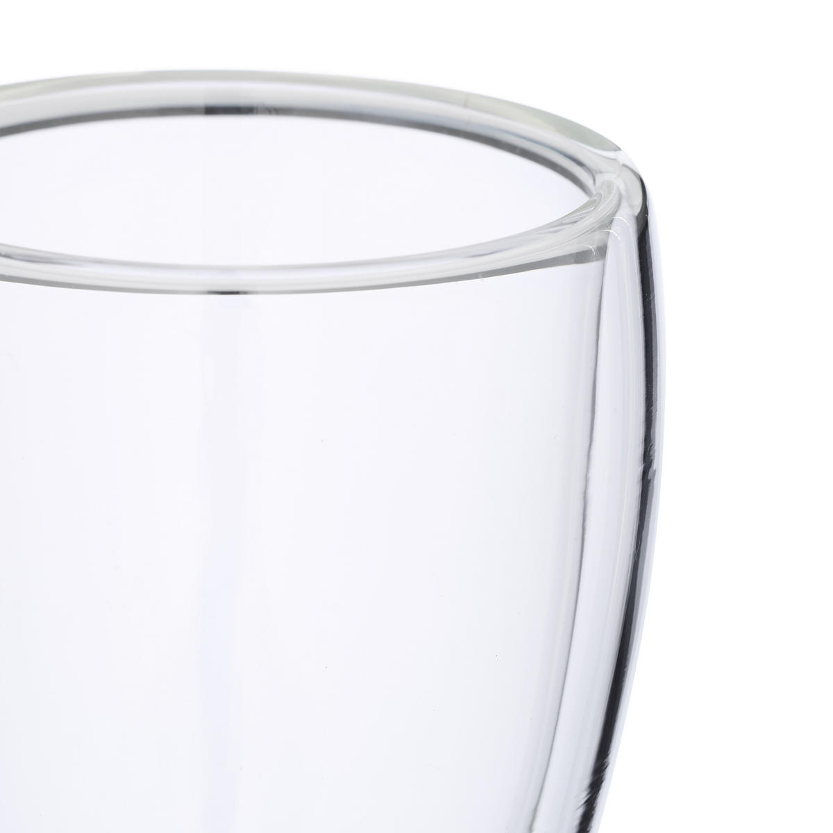 LATTE Macchiato Gläser - Transparent, Glas/Metall (9/11/9cm) - Relaxdays