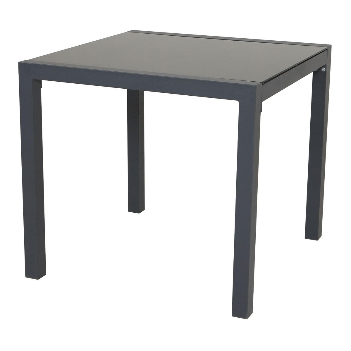 GARTENTISCH Aluminium Dunkelgrau - Dunkelgrau, Metall (80/80/75cm) - SVITA