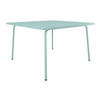 GARTENTISCH quadratisch - L. 120 cm - Metall - Mandelgrün - MIRMANDE von MYLIA - Grün, Metall (120/120/75cm) - Vente-Unique
