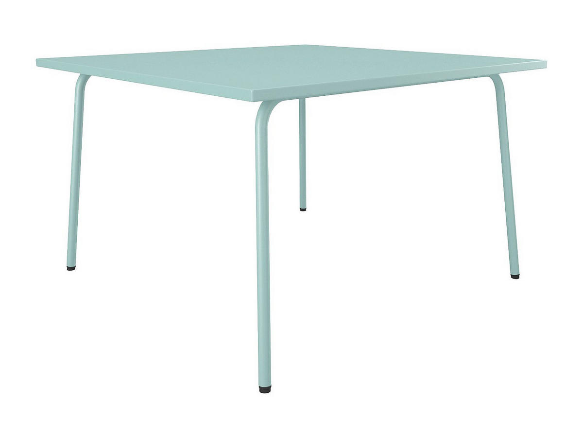 GARTENTISCH quadratisch - L. 120 cm - Metall - Mandelgrün - MIRMANDE von MYLIA - Grün, Metall (120/120/75cm) - Vente-Unique