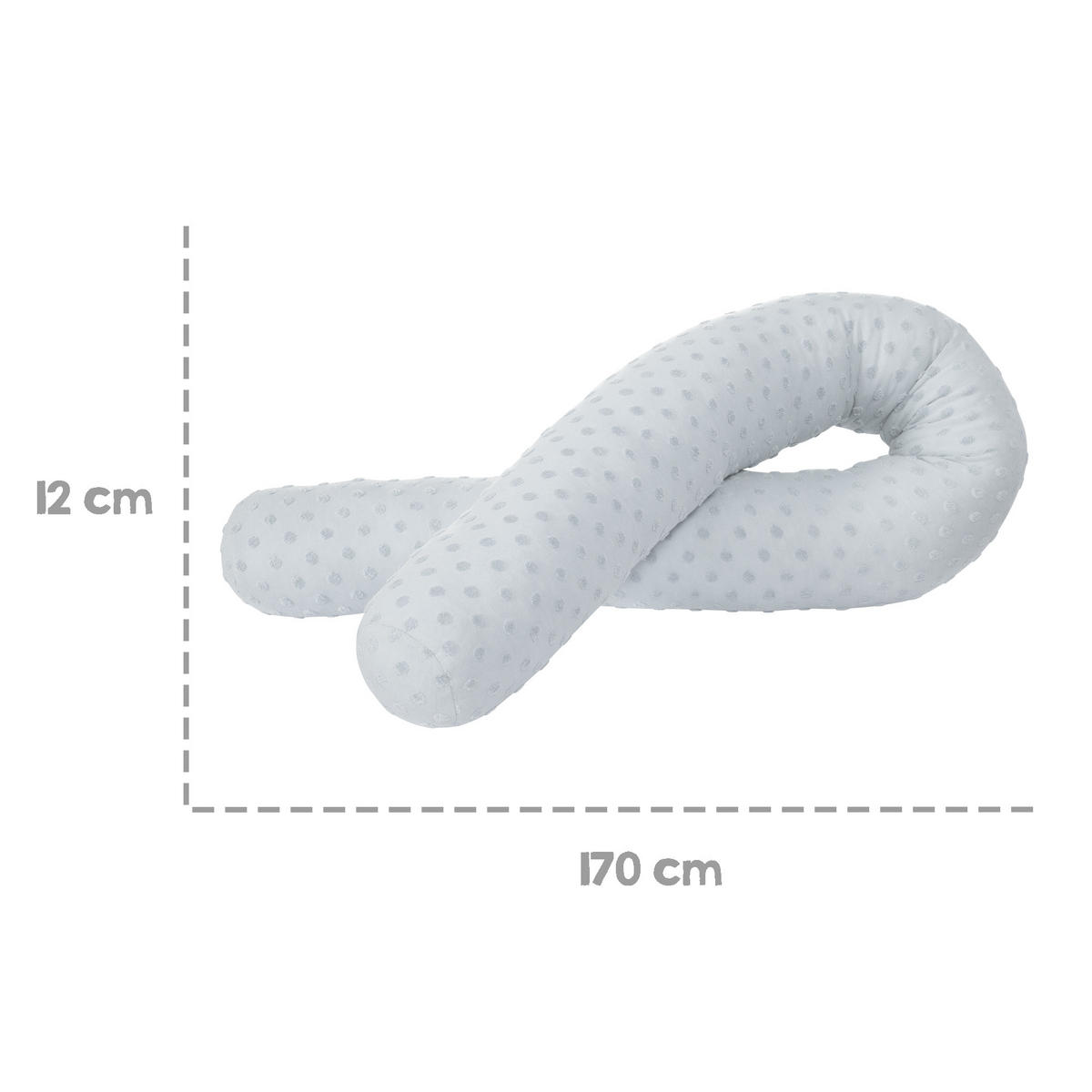 BETTSCHLANGE Lil Planet türkis - Hellblau, Textil (170/12cm) - Roba