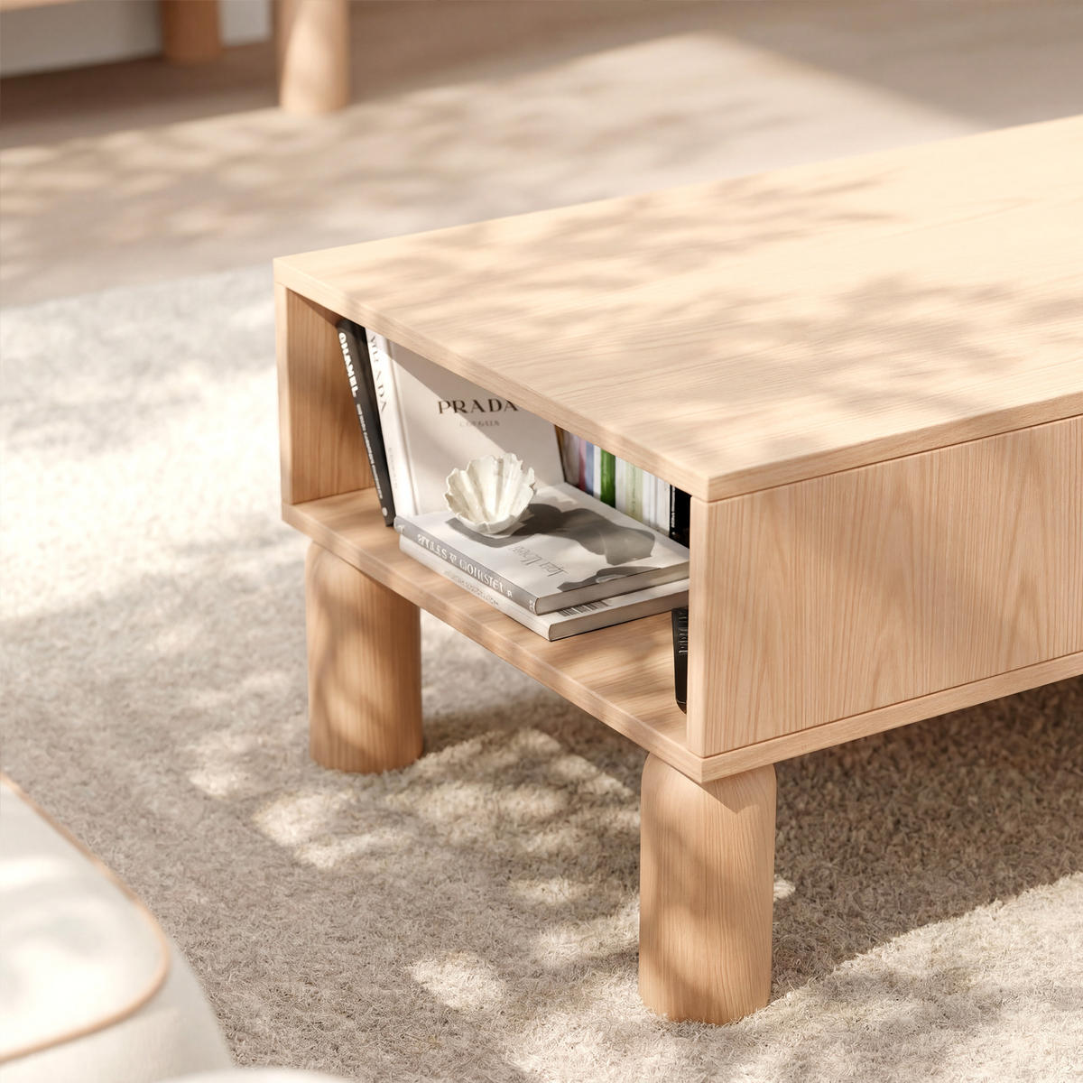 COUCHTISCH SENA - Eichefarben, Holzwerkstoff (40.6/110/61.6cm) - Idohome