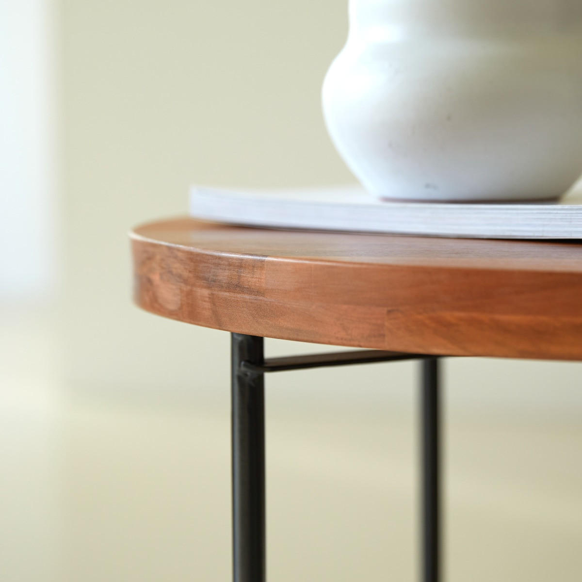 COUCHTISCH Key Wood Natur aus Akazie - Naturfarben, Holz (60/60/54cm) - Tikamoon