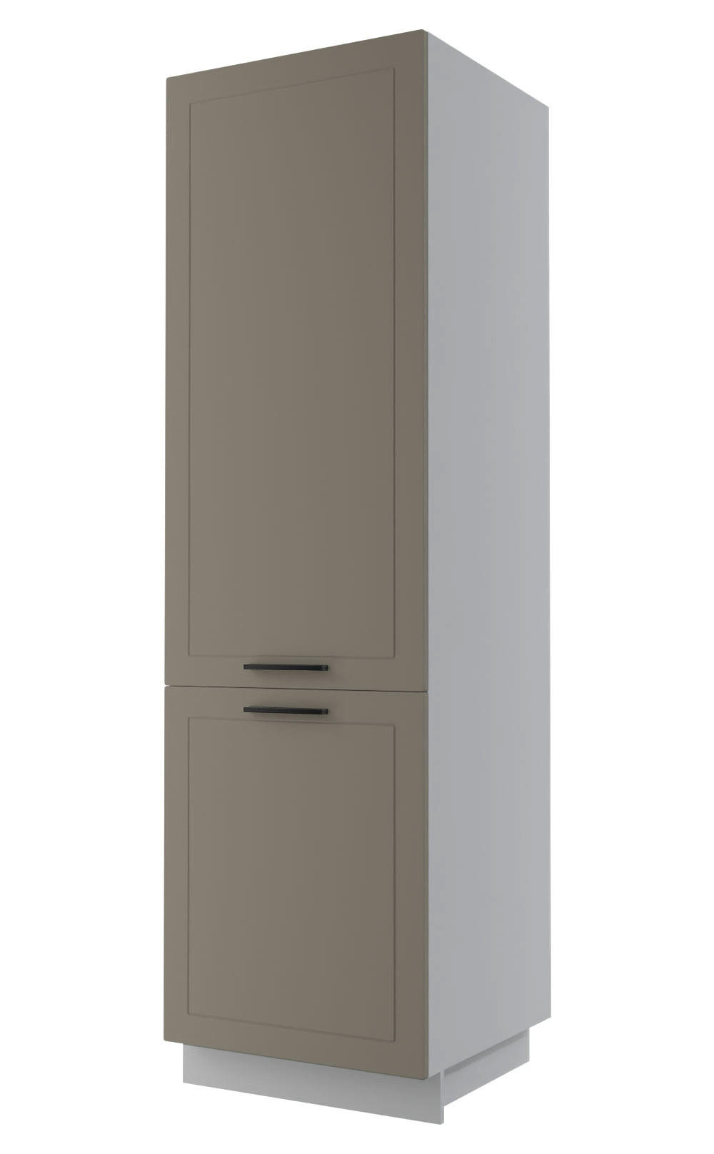 GESCHIRRSCHRANK Kvantum D14/DP/60/207 Beige Matt / Grau Matt 60 / 59 / 207cm - Beige/Grau, Holz/Holzwerkstoff (60/207/59cm) - Feldmann-Wohnen