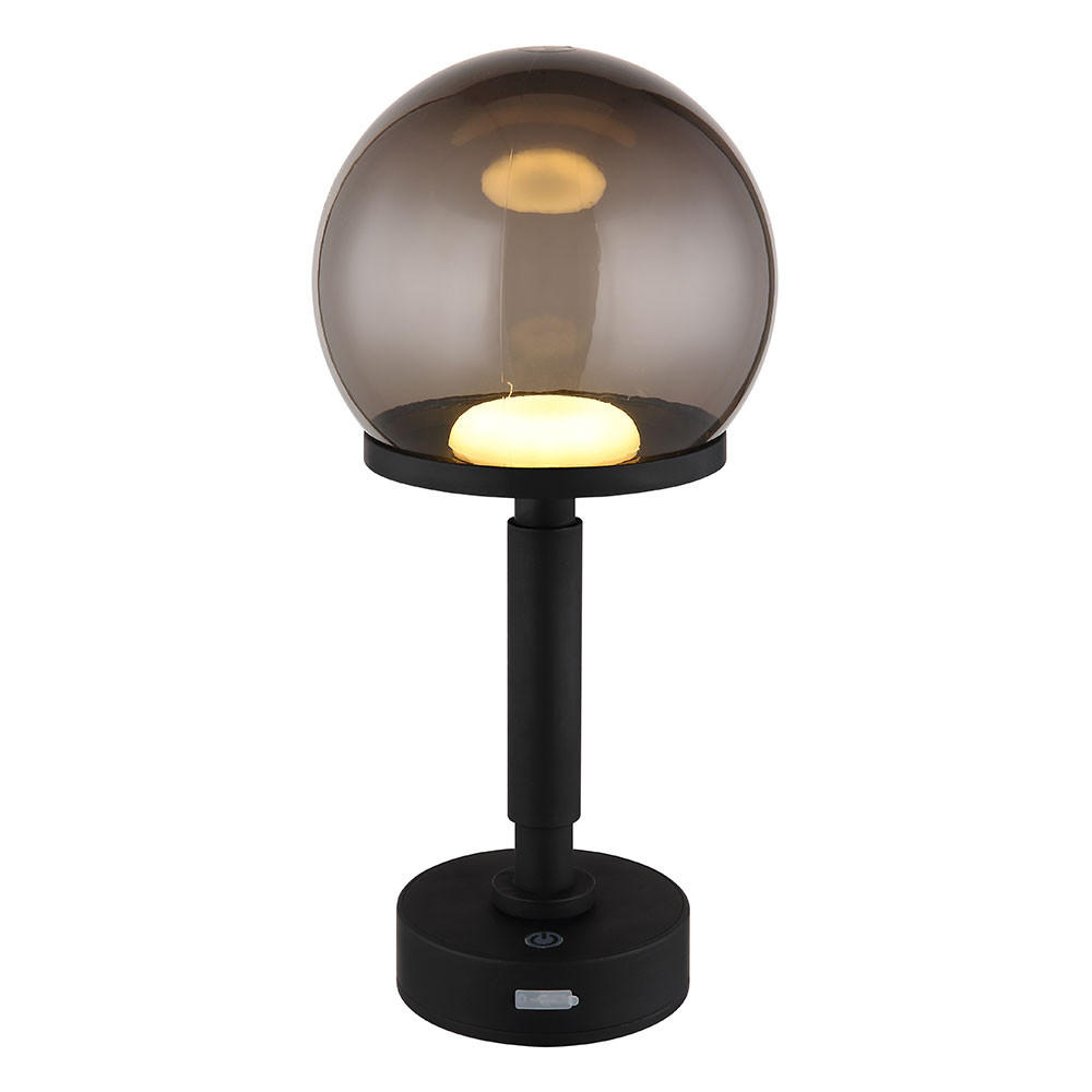 LED TISCHLEUCHTE Haku Schwarz - Schwarz, Kunststoff (15/15/31.5cm) - Globo Lighting