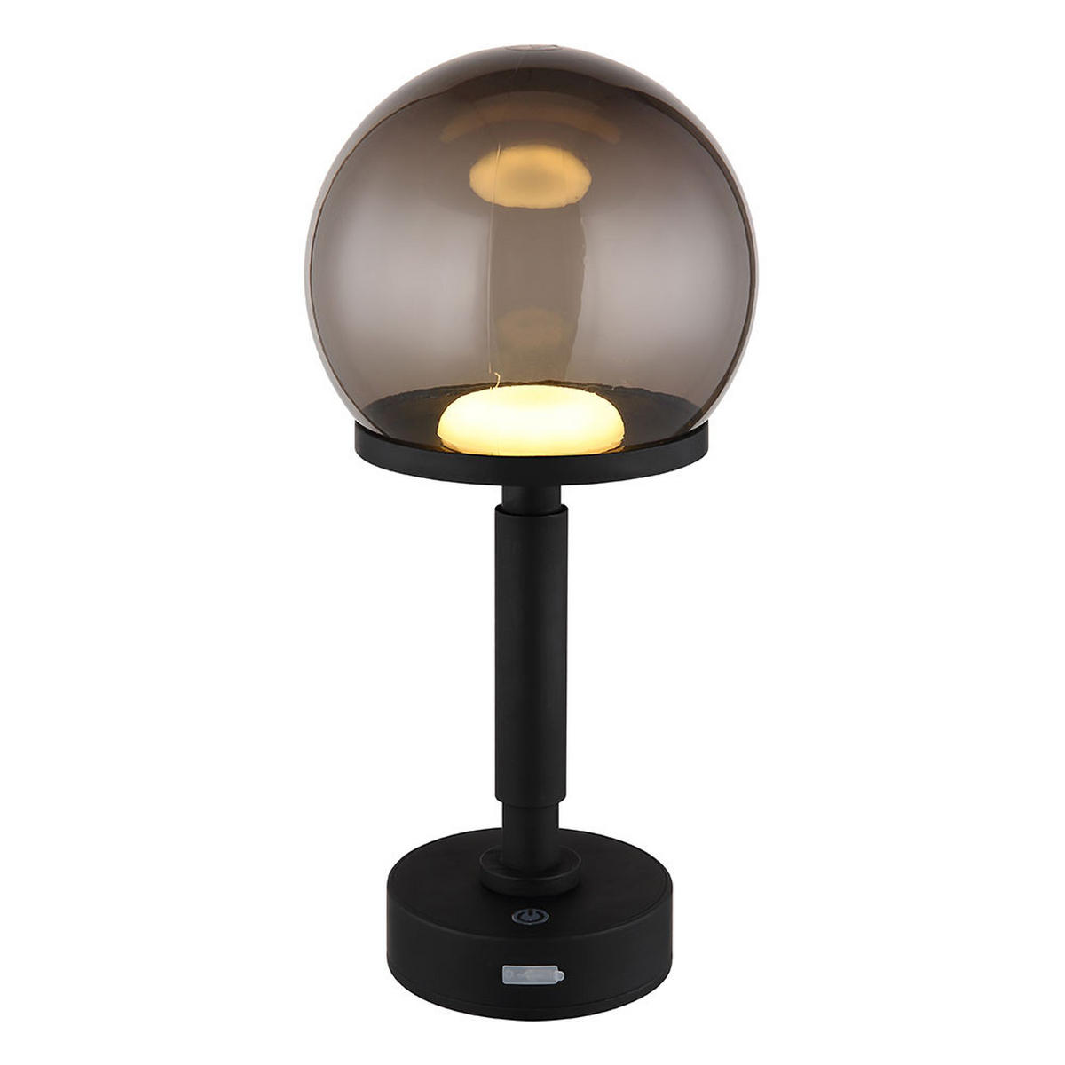 LED TISCHLEUCHTE Haku Schwarz - Schwarz, Kunststoff (15/15/31.5cm) - Globo Lighting