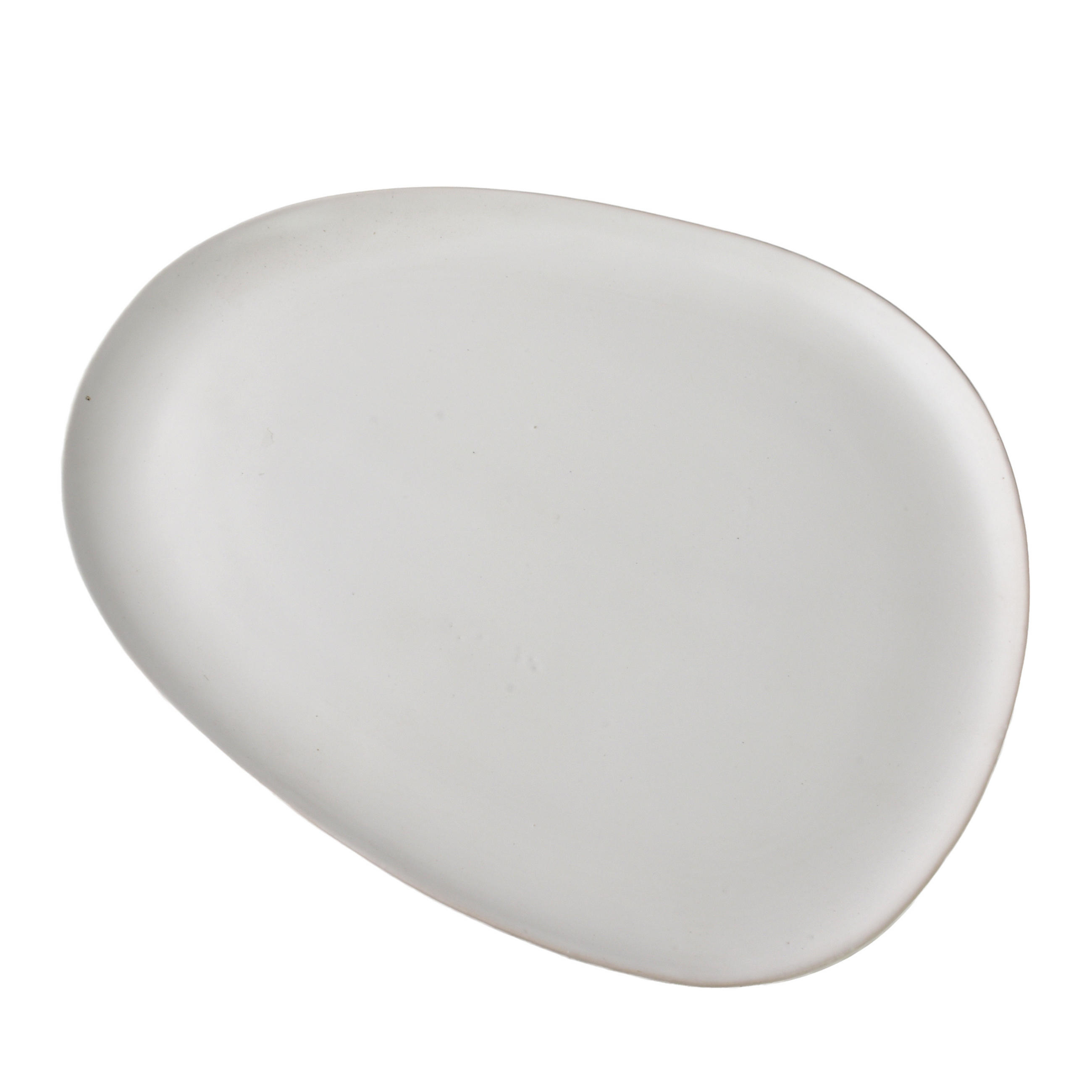 SERVIERPLATTE Basic Nature Weiß 32x26x2,5 cm Keramik - Weiß, Keramik (26/2.5/32cm) - Mondex