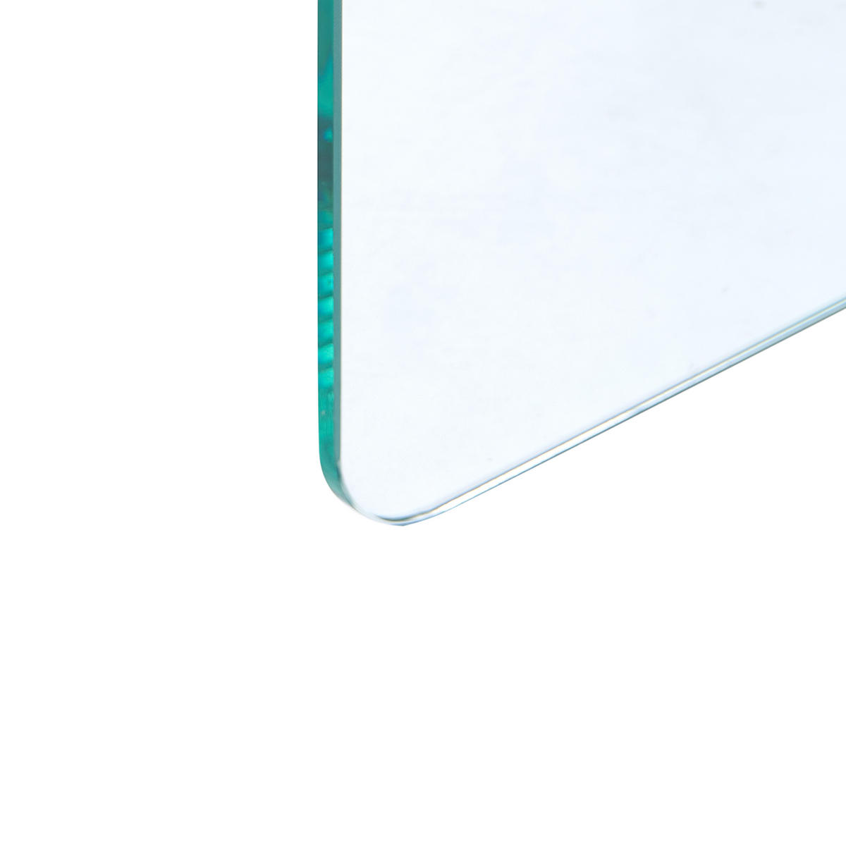 BEISTELLTISCH Sicherheitsglas Transparent Amisk - Transparent, Glas (50/50/46cm) - Beliani