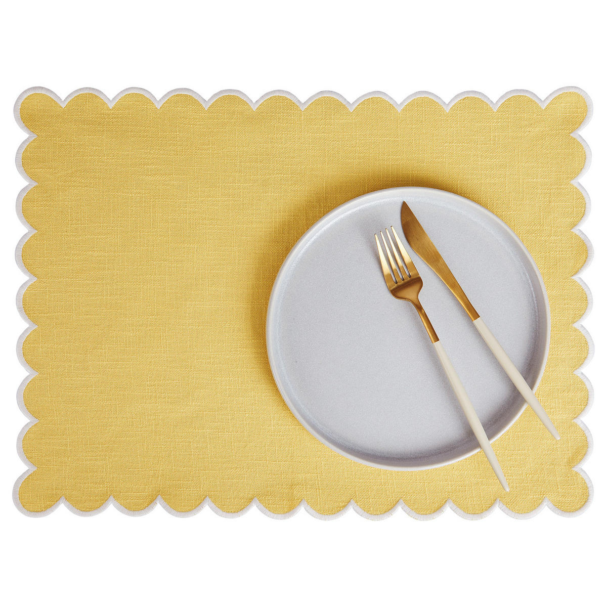 TISCHSET (4er Set) Summer Cheer - Gelb, Textil (33/47cm) - Butlers